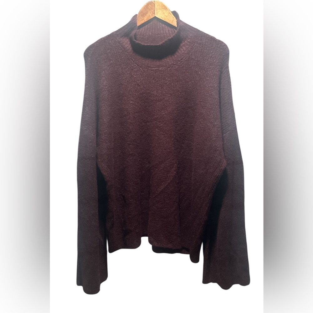 French Connection women’s Dark Burgundy Crewneck Sweater